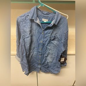 Ava Vic denim shirt Sz 1x NWT